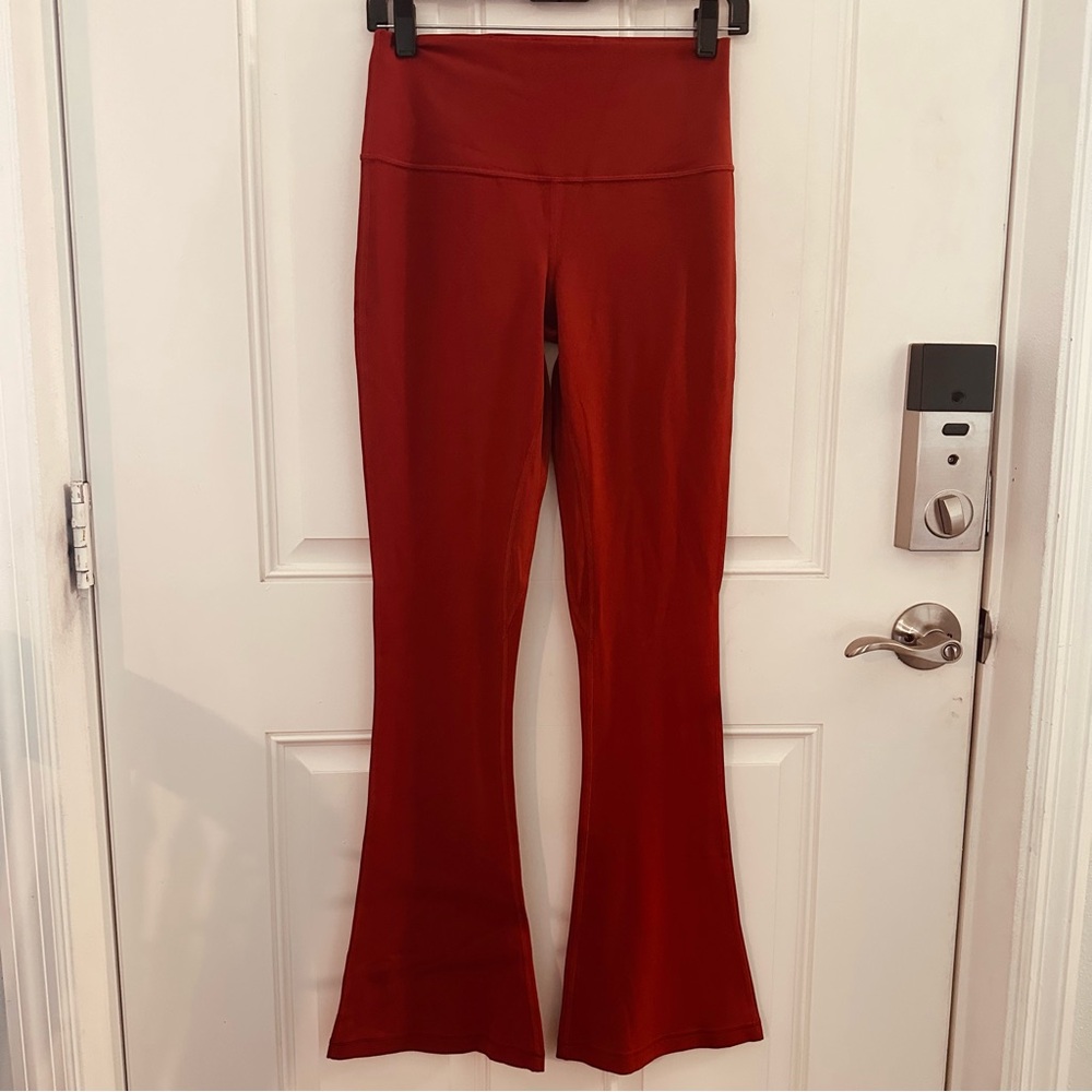 lululemon athletica Red Flared Leggings